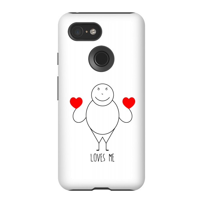 Pixel 3 StrongFit fat strickmans heart by TMSarts