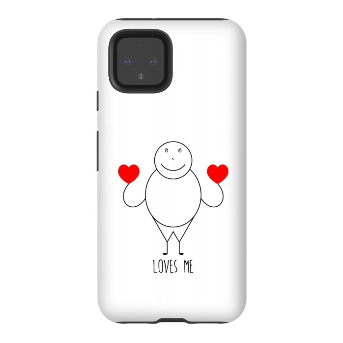 Pixel 4 StrongFit fat strickmans heart by TMSarts