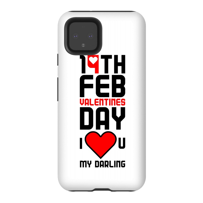 Pixel 4 StrongFit i love my darling by TMSarts