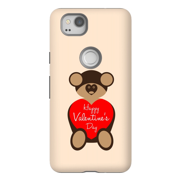 Pixel 2 StrongFit teddy bear brown by TMSarts