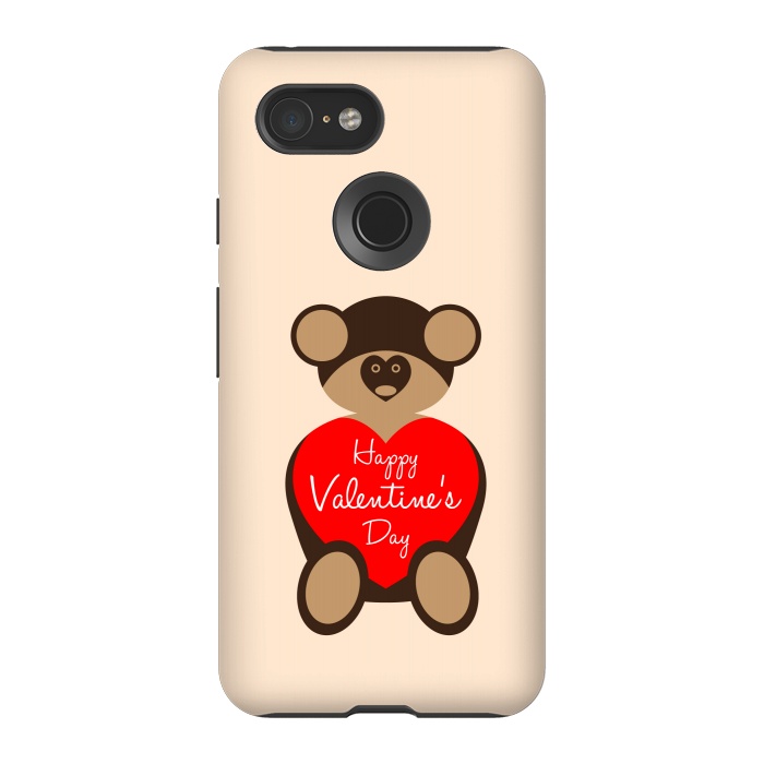 Pixel 3 StrongFit teddy bear brown by TMSarts
