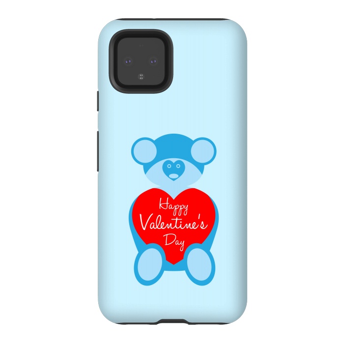 Pixel 4 StrongFit teddy bear blue by TMSarts
