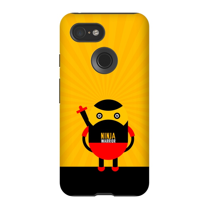 Pixel 3 StrongFit ninja warrior yellow by TMSarts
