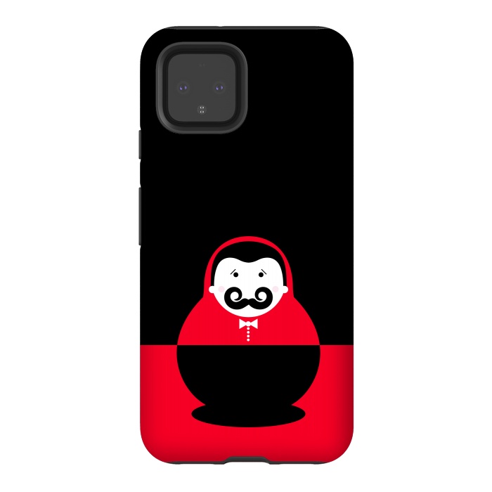 Pixel 4 StrongFit baby with mustache by TMSarts