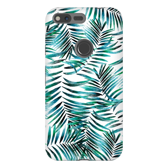 Pixel XL StrongFit Brushed tropical palm leaves by Oana 