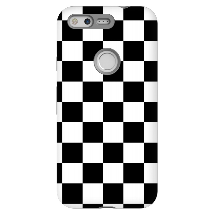Pixel StrongFit black and white checkered  by TMSarts