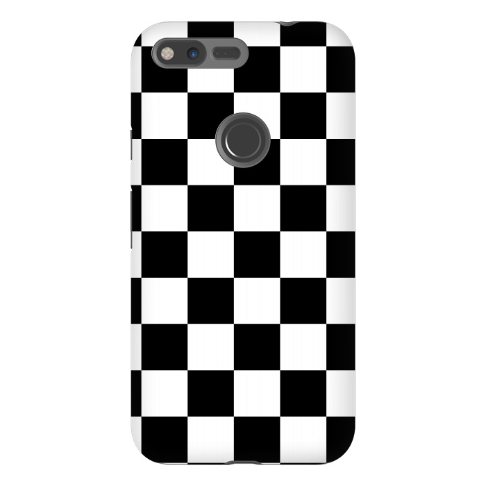Pixel XL StrongFit black and white checkered  by TMSarts