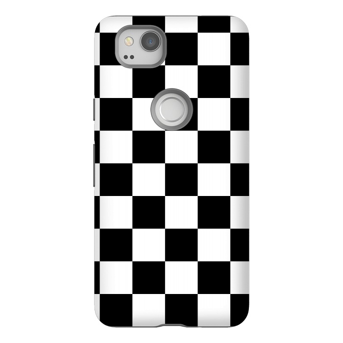 Pixel 2 StrongFit black and white checkered  by TMSarts
