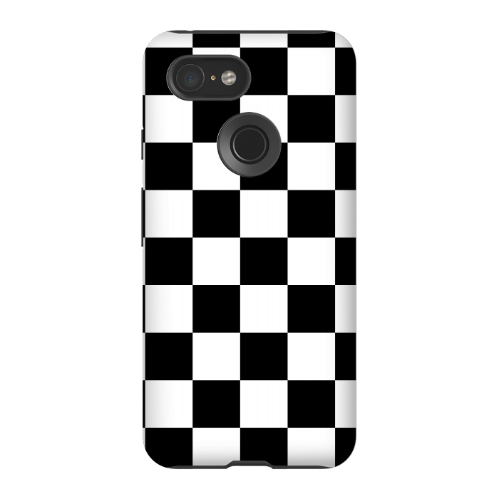 Pixel 3 StrongFit black and white checkered  by TMSarts
