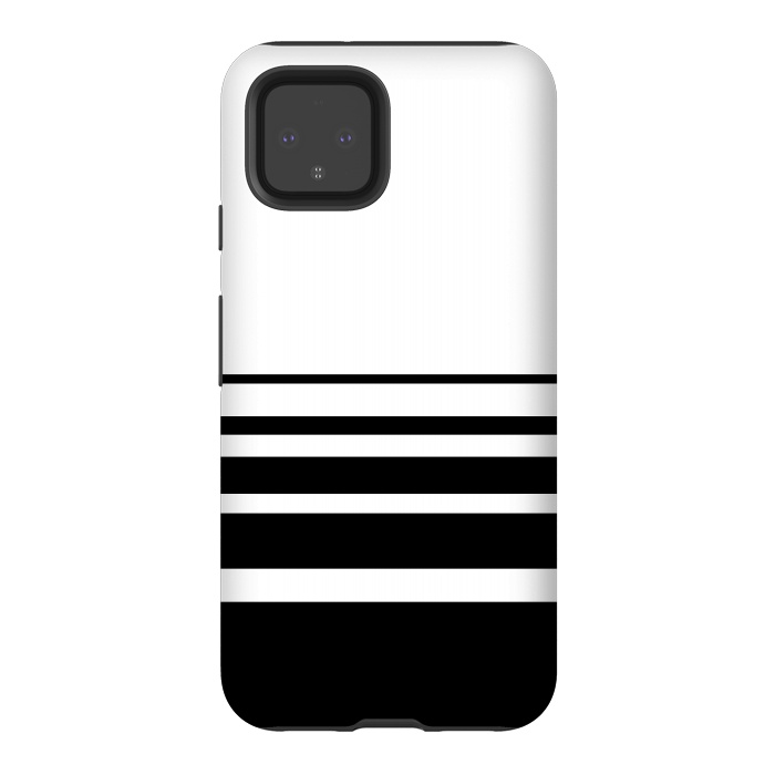 Pixel 4 StrongFit black and white steps by TMSarts