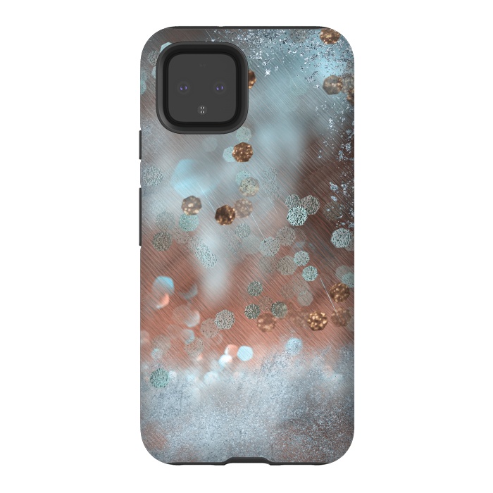 Pixel 4 StrongFit Copper Teal Glamour by Andrea Haase