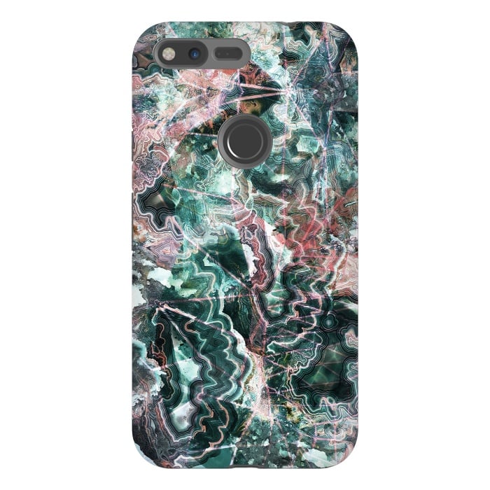 Pixel XL StrongFit Emerald marble gemstones by Oana 