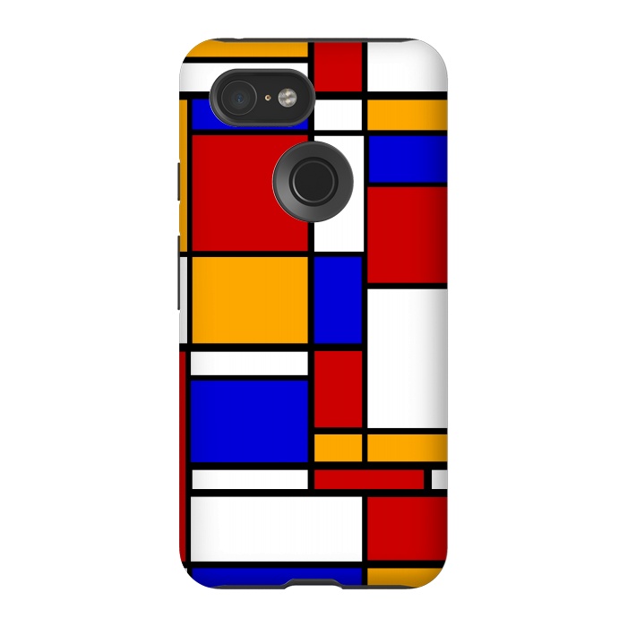 Pixel 3 StrongFit modern geometric shapes  by TMSarts