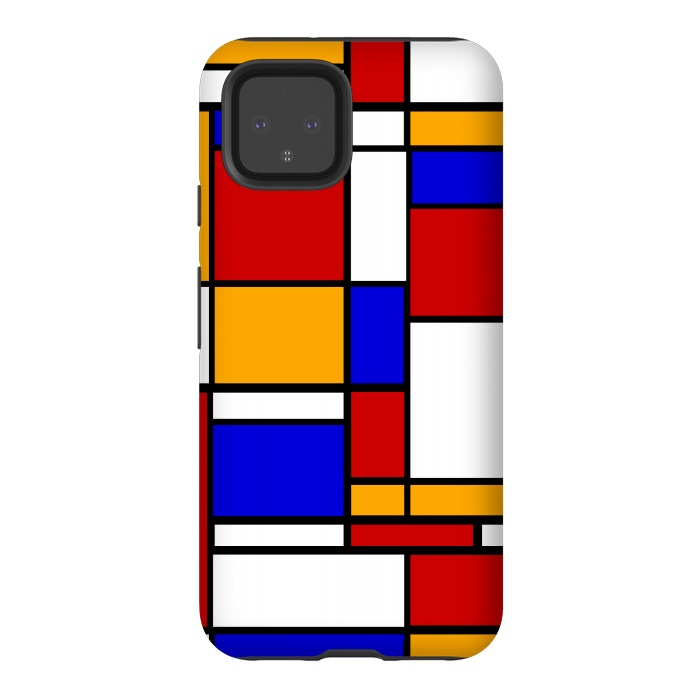 Pixel 4 StrongFit modern geometric shapes  by TMSarts