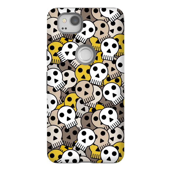 Pixel 2 StrongFit yellow skull funky  by TMSarts
