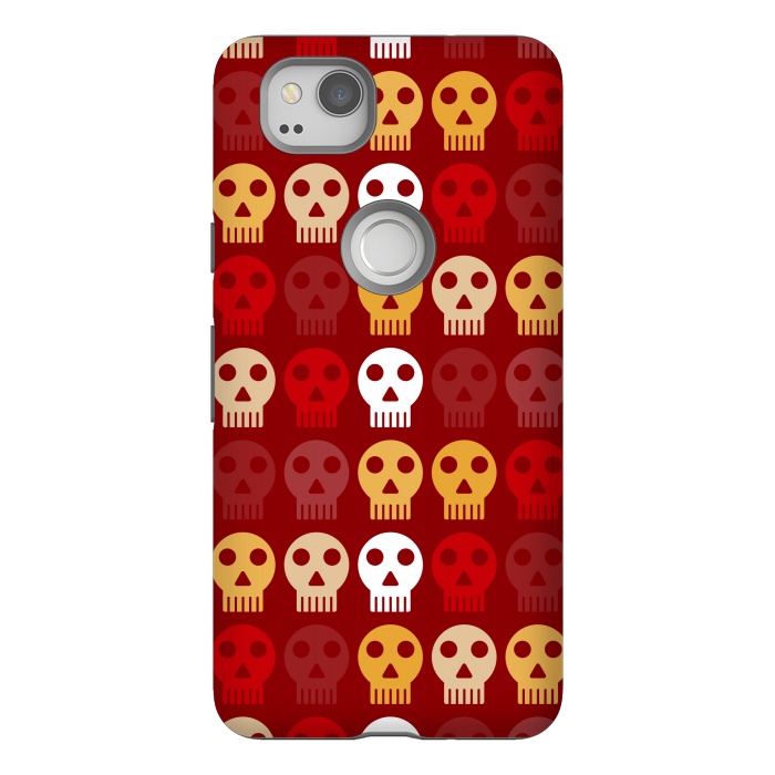 Pixel 2 StrongFit red seamless skull by TMSarts