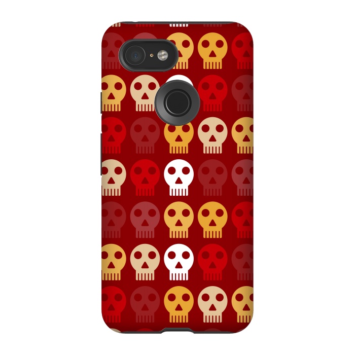 Pixel 3 StrongFit red seamless skull by TMSarts