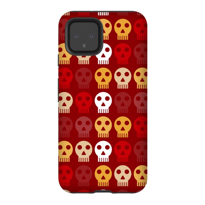 Pixel 4 StrongFit red seamless skull by TMSarts