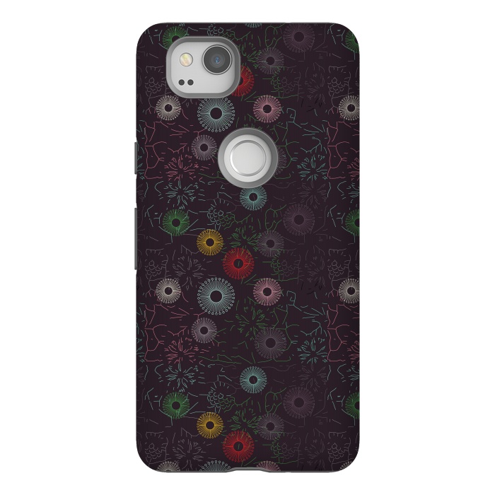 Pixel 2 StrongFit ceramic floral  by TMSarts