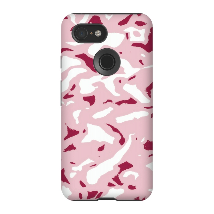 Pixel 3 StrongFit Light pink camouflage by Jms