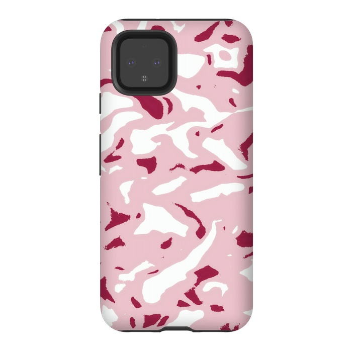 Pixel 4 StrongFit Light pink camouflage by Jms