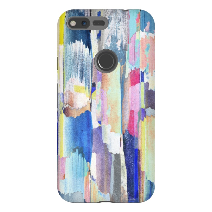 Pixel XL StrongFit Colorful paint brushstrokes by Oana 