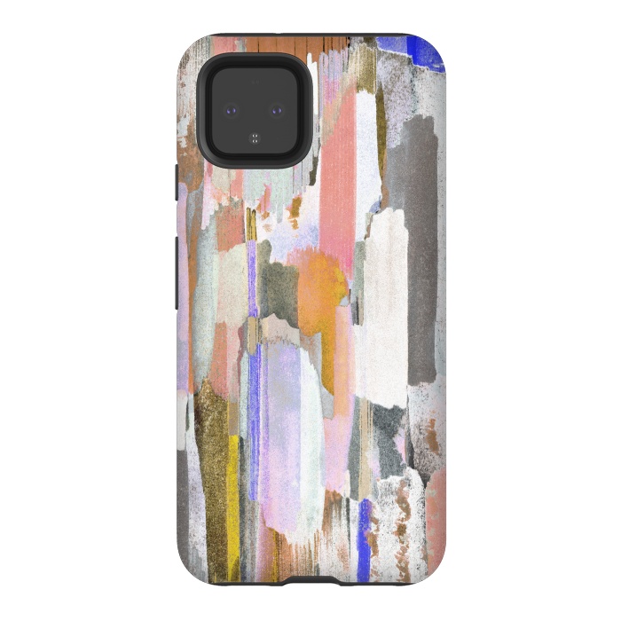 Pixel 4 StrongFit Abstract pastel brushstrokes painting by Oana 