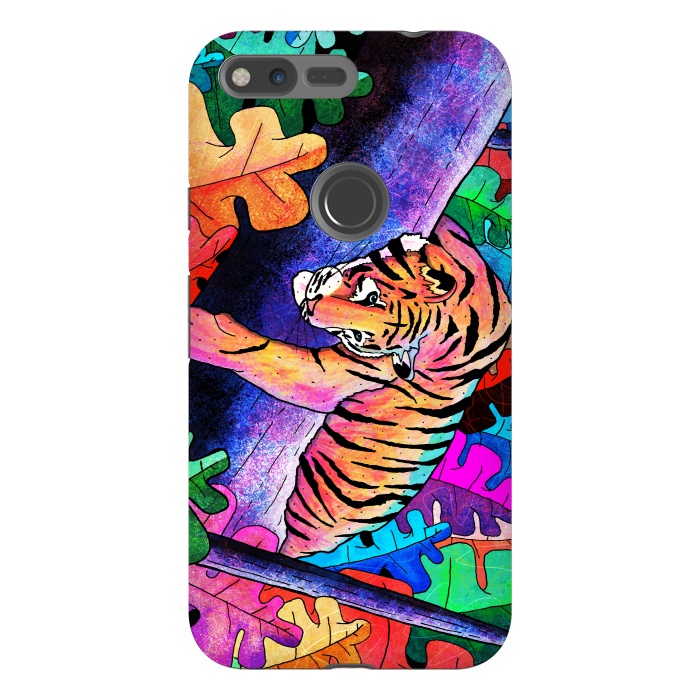 Pixel XL StrongFit The lazy tiger by Steve Wade (Swade)