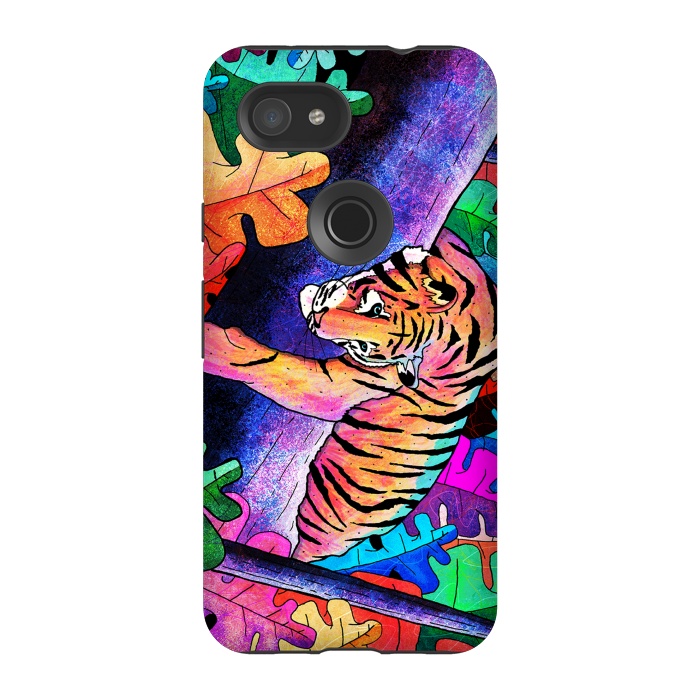 Pixel 3A StrongFit The lazy tiger by Steve Wade (Swade)