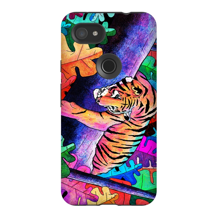 Pixel 3AXL StrongFit The lazy tiger by Steve Wade (Swade)
