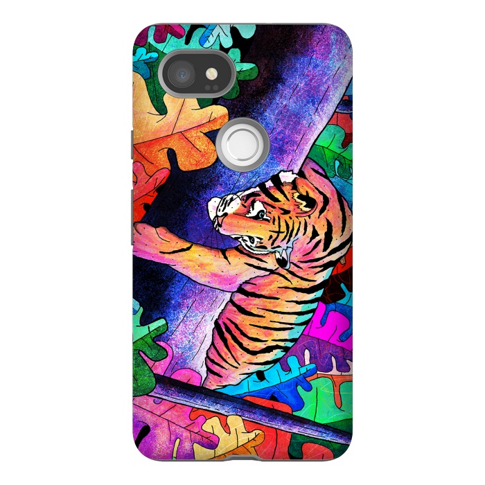 Pixel 2XL StrongFit The lazy tiger by Steve Wade (Swade)