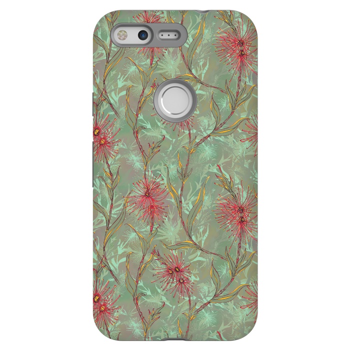Pixel StrongFit Red Gum Flower by Lotti Brown
