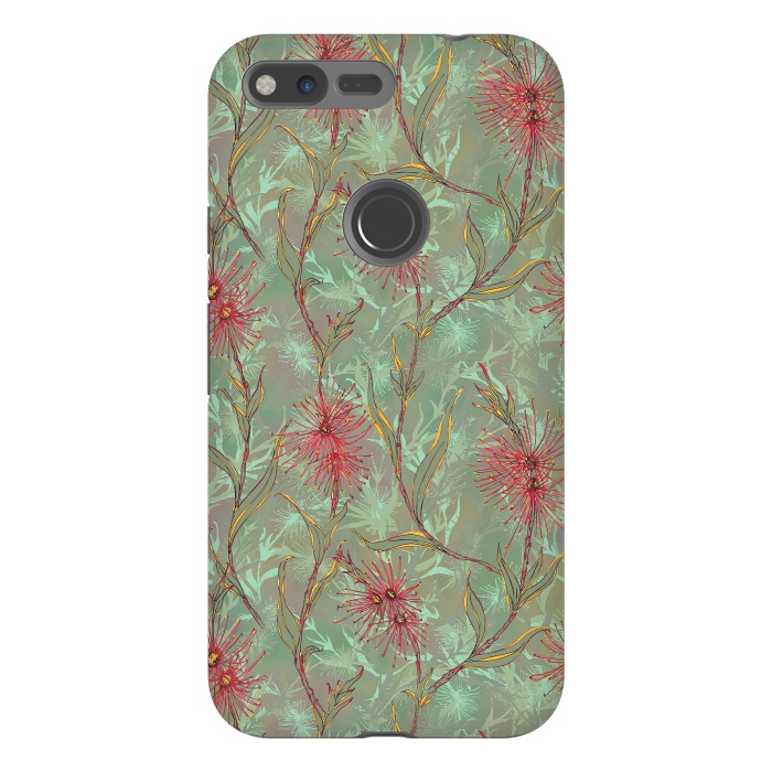 Pixel XL StrongFit Red Gum Flower by Lotti Brown