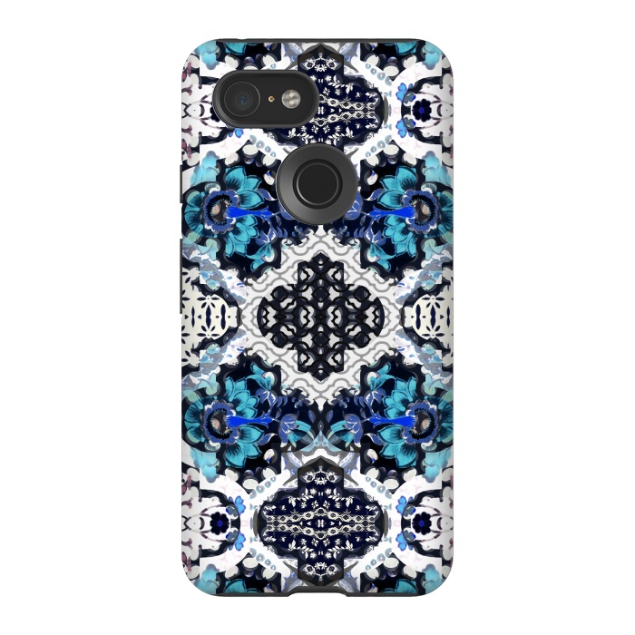 Pixel 3 StrongFit Oriental floral pattern by Oana 