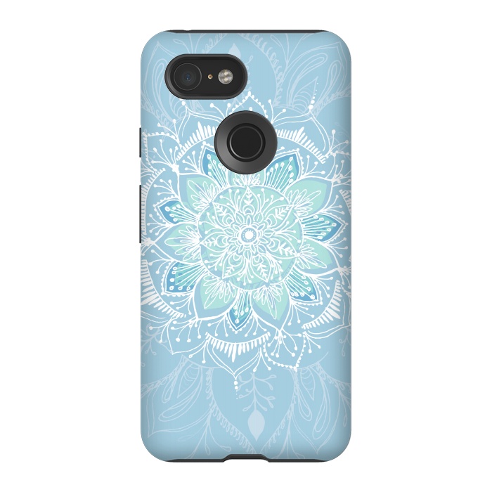 Pixel 3 StrongFit Baby Blue  by Rose Halsey