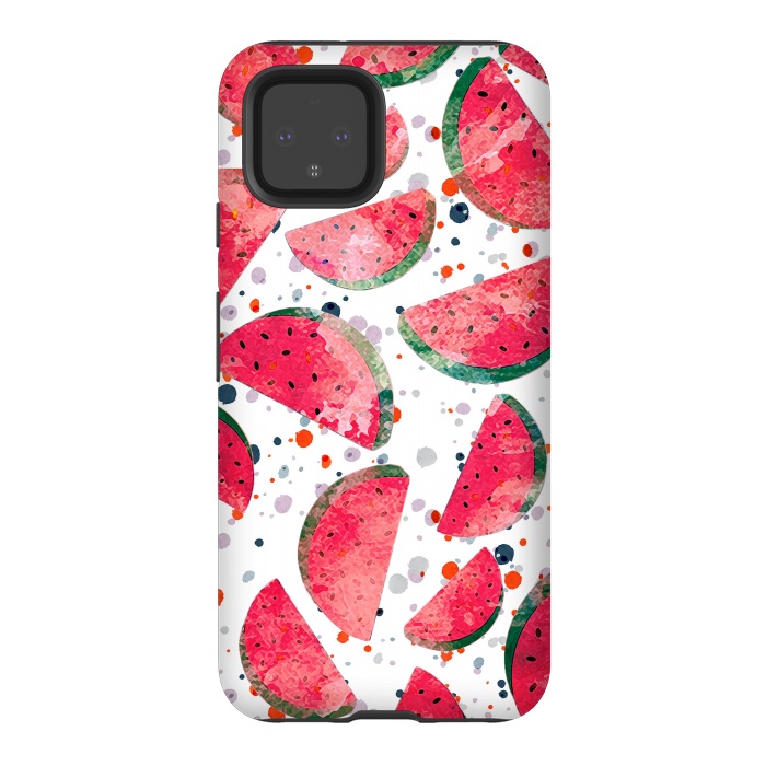 Pixel 4 StrongFit Splattered watermelons by Oana 