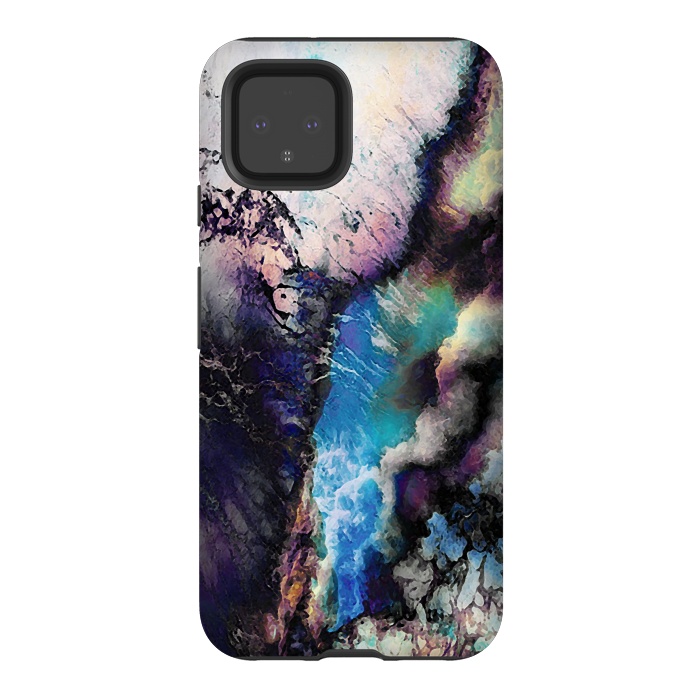 Pixel 4 StrongFit Abstract marble art by Oana 
