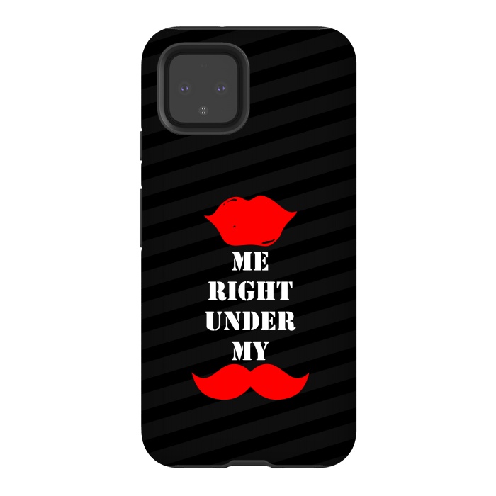 Pixel 4 StrongFit kiss me mustache by TMSarts