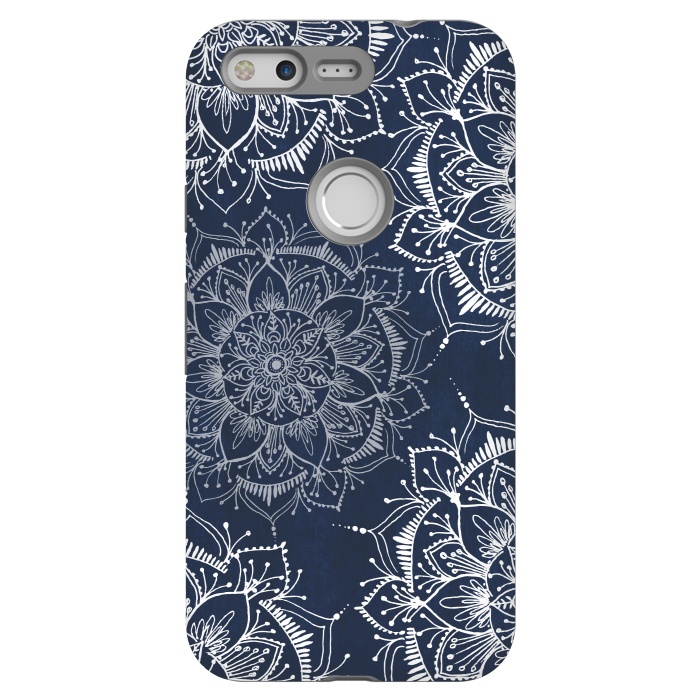 Pixel StrongFit Floral Blue by Rose Halsey