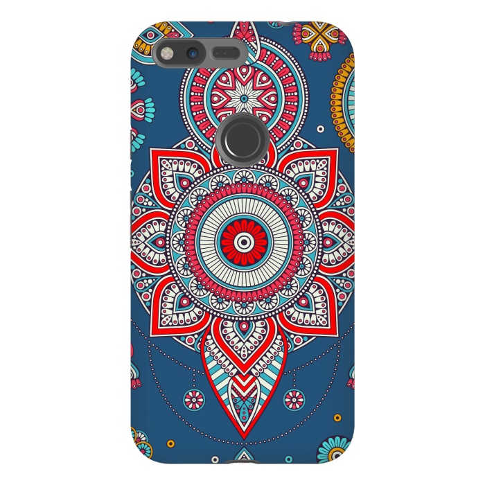 Pixel XL StrongFit Blue Mandala Of The Indians  by ArtsCase