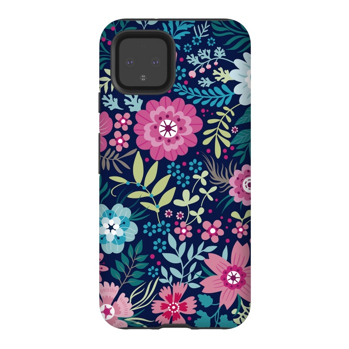 Pixel 4 StrongFit Romancing Floral Design by ArtsCase