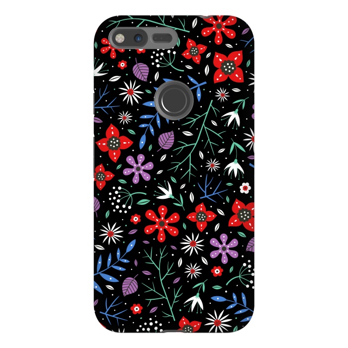 Pixel XL StrongFit Small Flower Patterns by ArtsCase