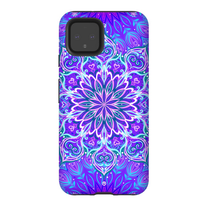 Pixel 4 StrongFit Purple Mandalas For The Day by ArtsCase
