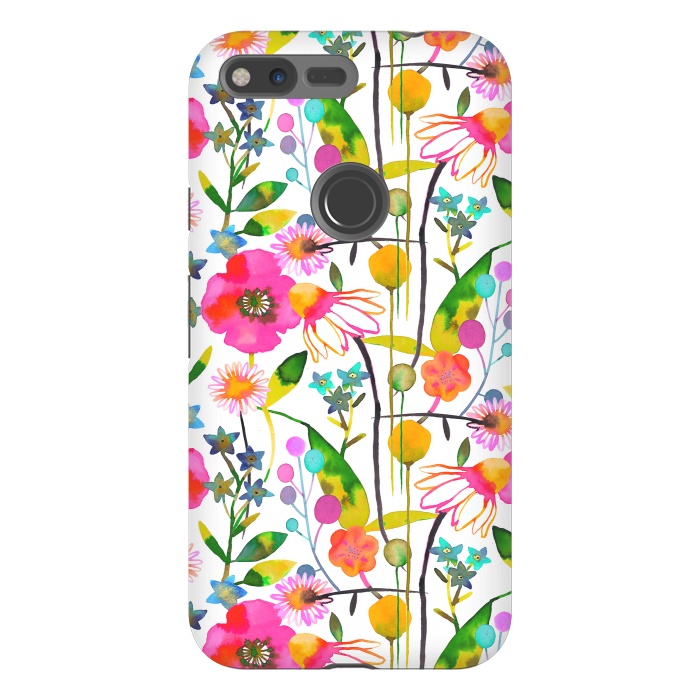 Pixel XL StrongFit Happy Spring Flowers by Ninola Design