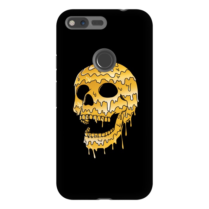 Pixel XL StrongFit Gold Skull by Coffee Man