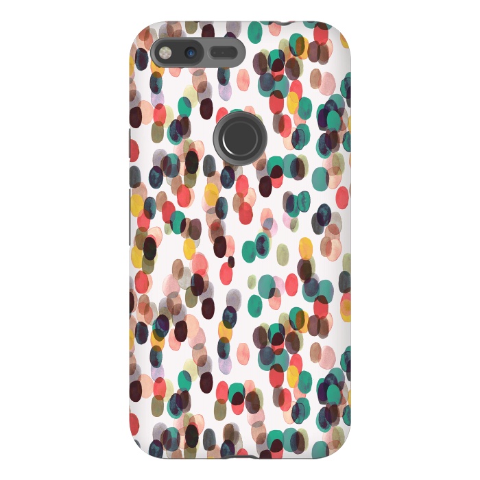 Pixel XL StrongFit Relaxing Tropical Colorful Dots by Ninola Design