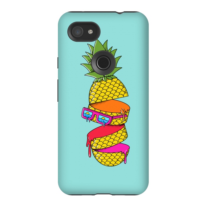 Pixel 3AXL StrongFit Pineapple Colors by Coffee Man