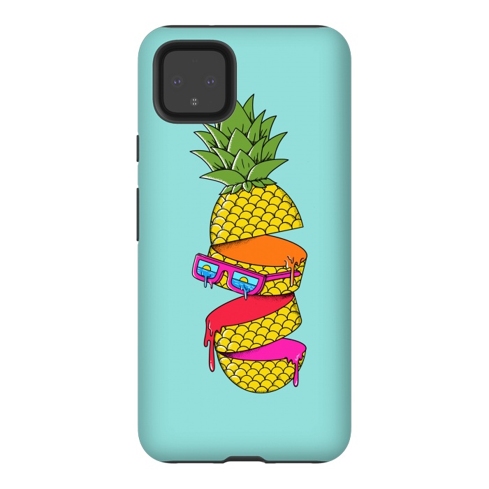 Pixel 4XL StrongFit Pineapple Colors by Coffee Man