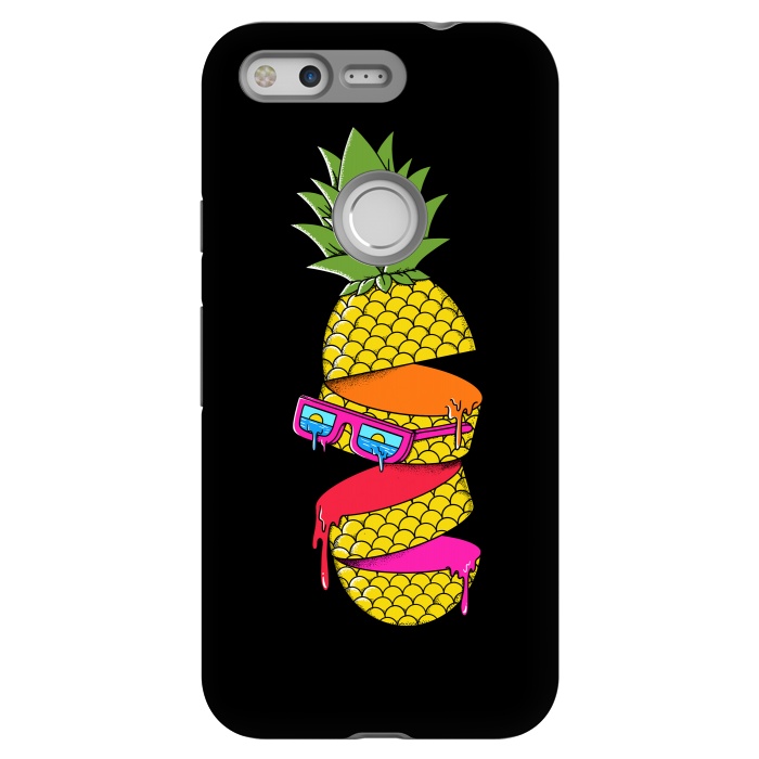 Pixel StrongFit Pineapple colors Black by Coffee Man