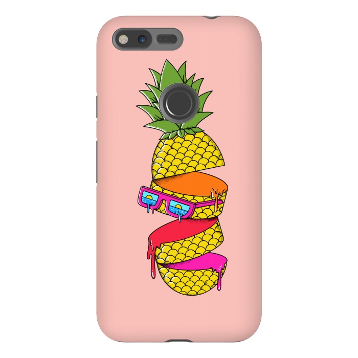 Pixel XL StrongFit Pineapple Colors Pink by Coffee Man